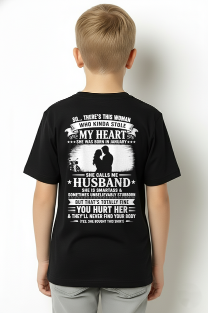 JANUARY- MY HEART BELONGS TO MY WIFE – T-SHIRT FROM WIFE - MTNN01 (SKU2606-15-01)