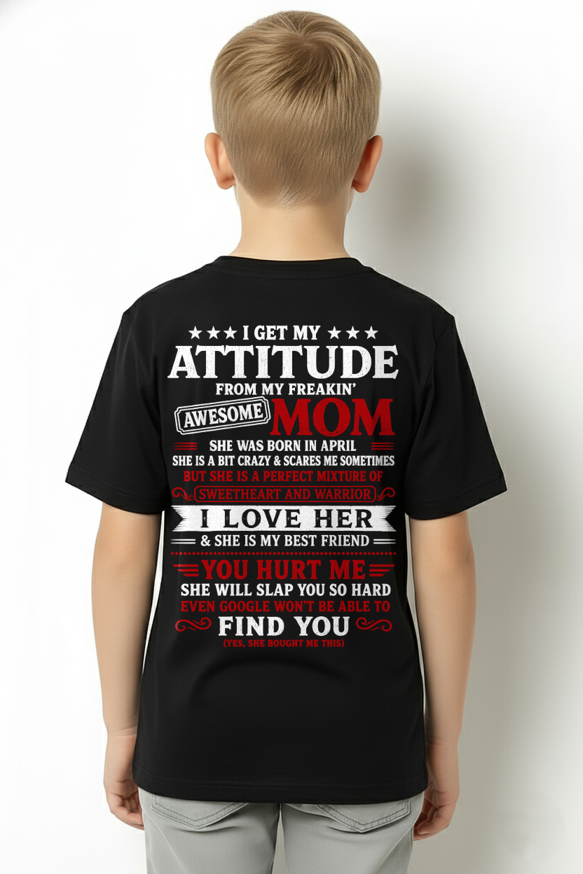 April T-Shirt – Sweetheart & Warrior – Perfect Gift From Mom To Son - MTNN04 (SKU2605-153-04)