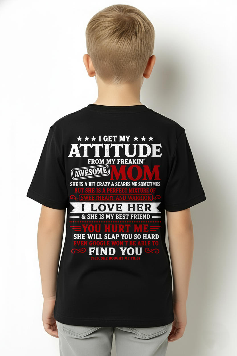 T-Shirt – Sweetheart & Warrior – Perfect Gift From Mom To Son - MTNN00 (SKU2605-153-00)