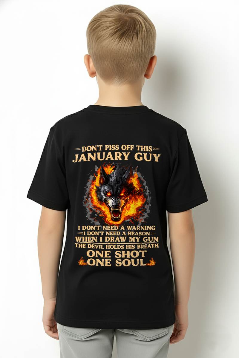 January – One Shot One Soul – T-Shirt For Men – MTNN01 (SKU2604-120-01)