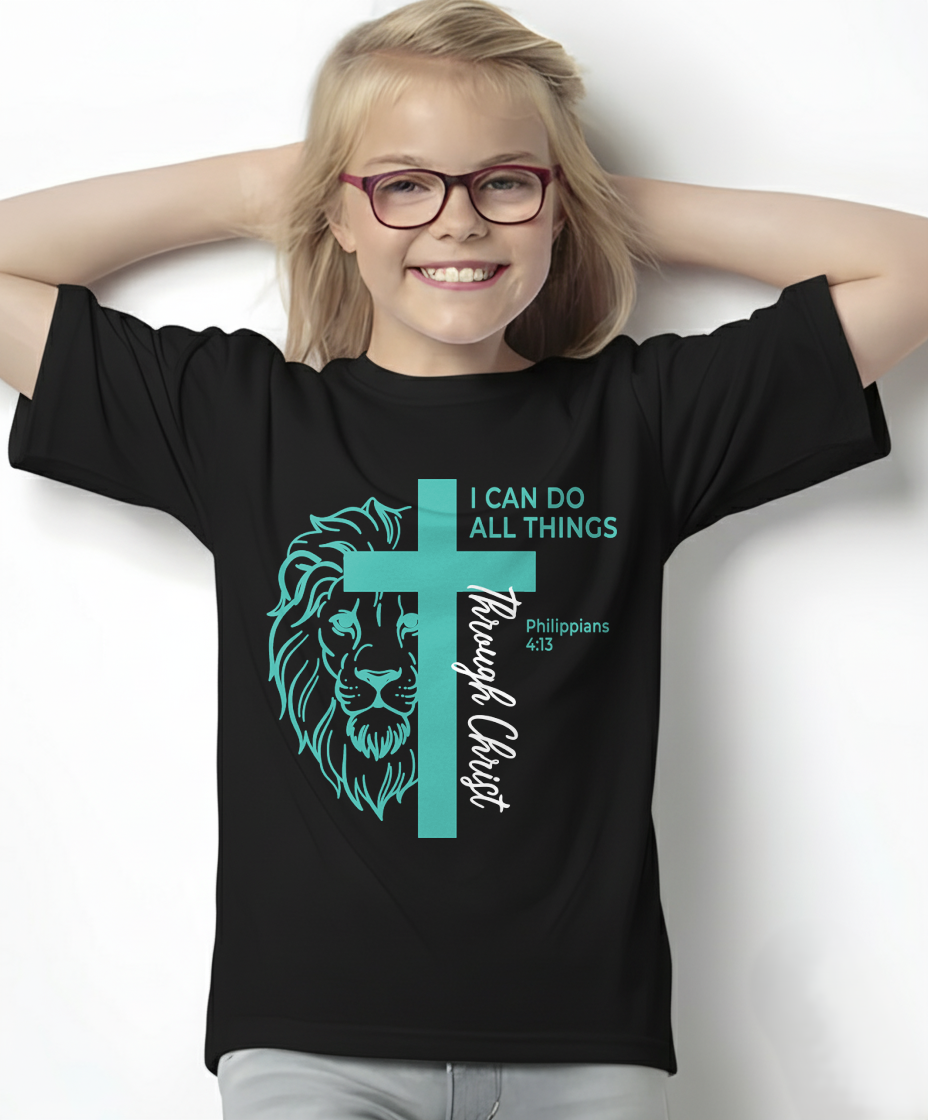 I CAN DO ALL THINGS THROUGH CHRIST – PHILIPPIANS 4:13 - T-SHIRT FOR WOMEN - MTNN00 (SKU2605-390)