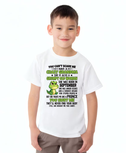 SEPTEMBER - YOU CAN'T SCARE ME - FOR GRANDSON - GIFT FROM GRANDMA - HNDS09 (SKU09-85-09)
