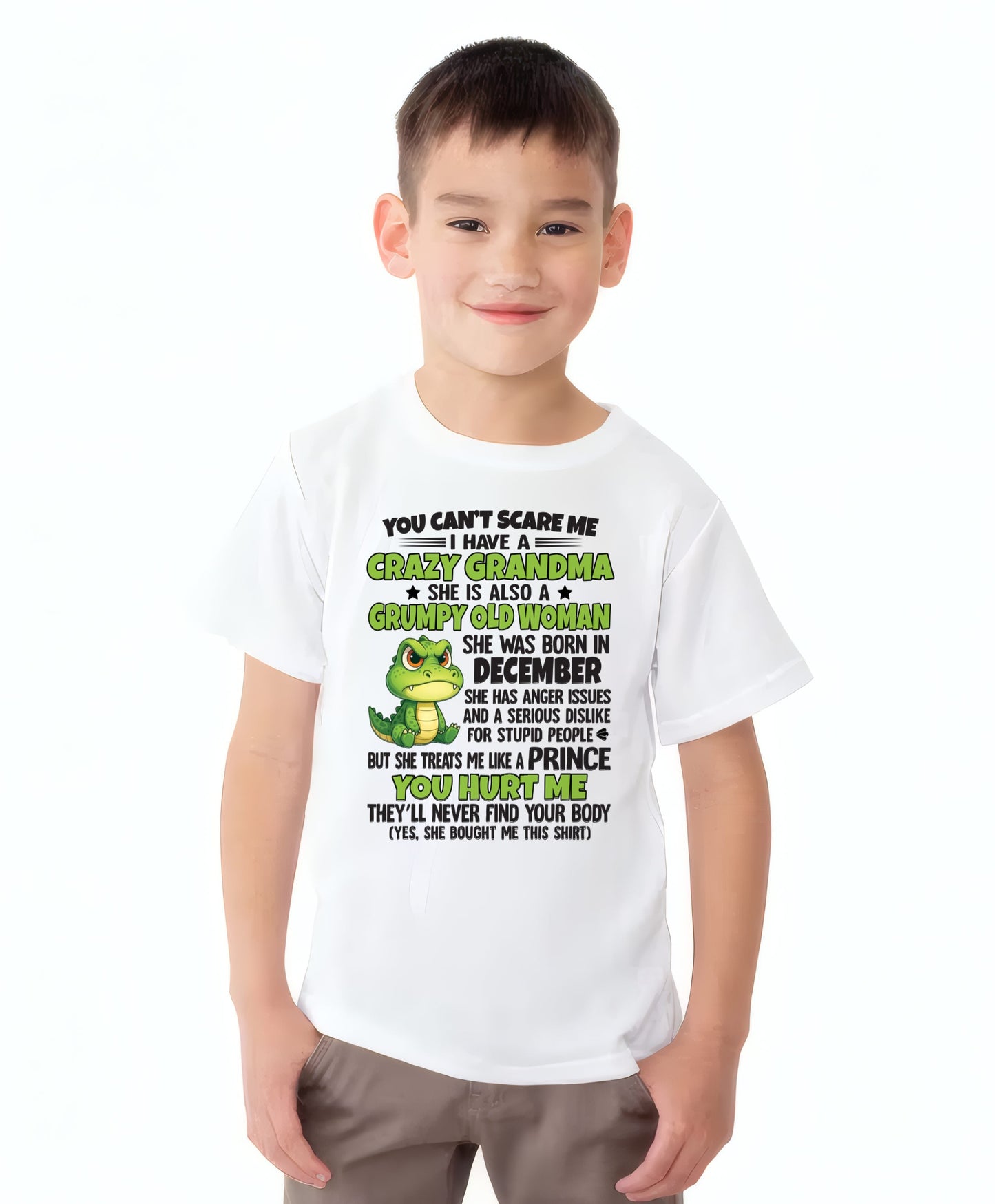 DECEMBER - YOU CAN'T SCARE ME - FOR GRANDSON - GIFT FROM GRANDMA - MTNN12 (SKU09-85-12)