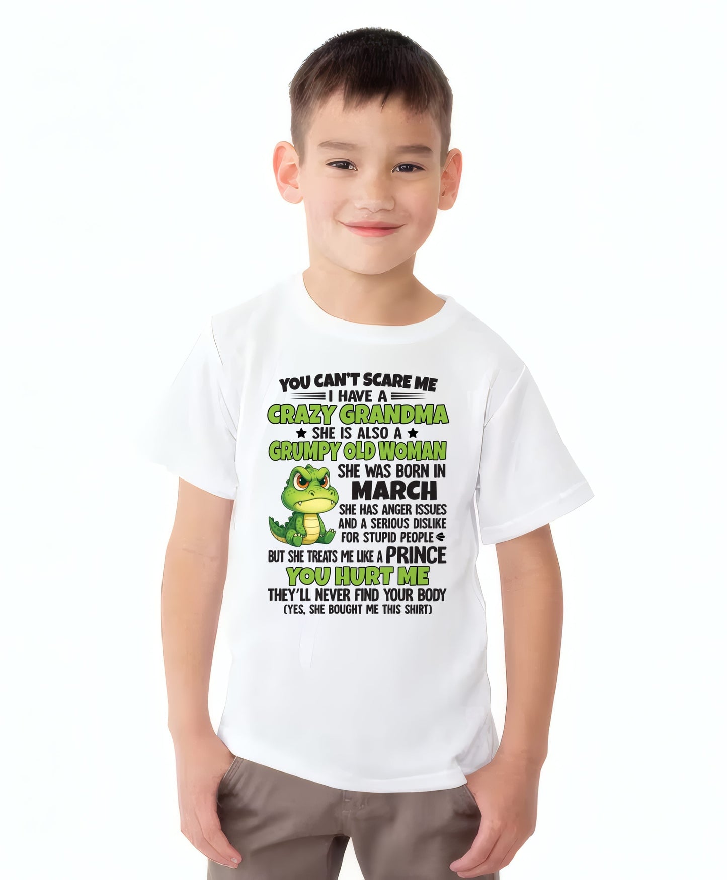 MARCH - YOU CAN'T SCARE ME - FOR GRANDSON - GIFT FROM GRANDMA - HNDS03 (SKU09-85-03)