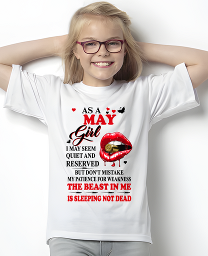 MAY GIRL – DON'T MISTAKE MY PATIENCE FOR WEAKNESS – T-SHIRT FOR WOMEN – MTNN05 (SKU2607-204-05)