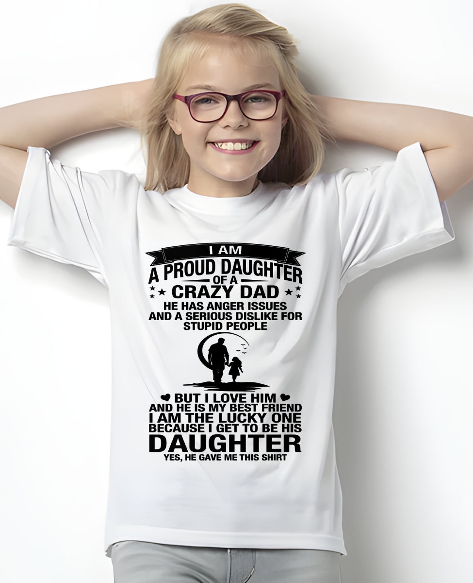 I'M A LUCKY DAUGHTER, DAD IS MY BEST FRIEND - SPECIAL EDITION FOR FATHER'S DAY - GIFT FROM DAD TO DAUGHTER BIRTHDAY MONTH T-SHIRT/HOODIE/SWEATSHIRT FOR GIRL/WOMAN  - HNDS00