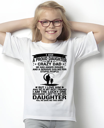 I'M A LUCKY DAUGHTER, DAD IS MY BEST FRIEND - SPECIAL EDITION FOR FATHER'S DAY - GIFT FROM DAD TO DAUGHTER BIRTHDAY MONTH T-SHIRT/HOODIE/SWEATSHIRT FOR GIRL/WOMAN  - HNDS00