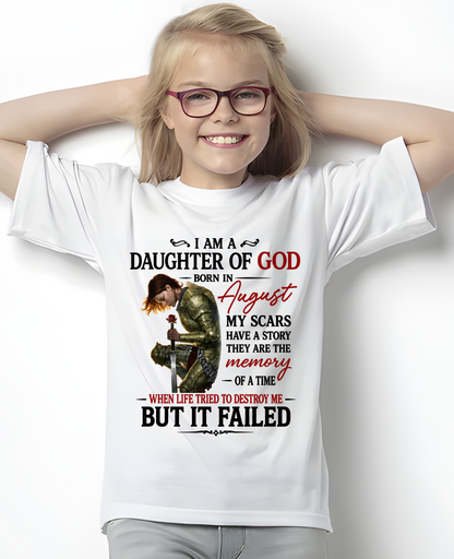 August – Daughter Of God – T-Shirt For Women - MTNN08 (SKU2605-221-08)