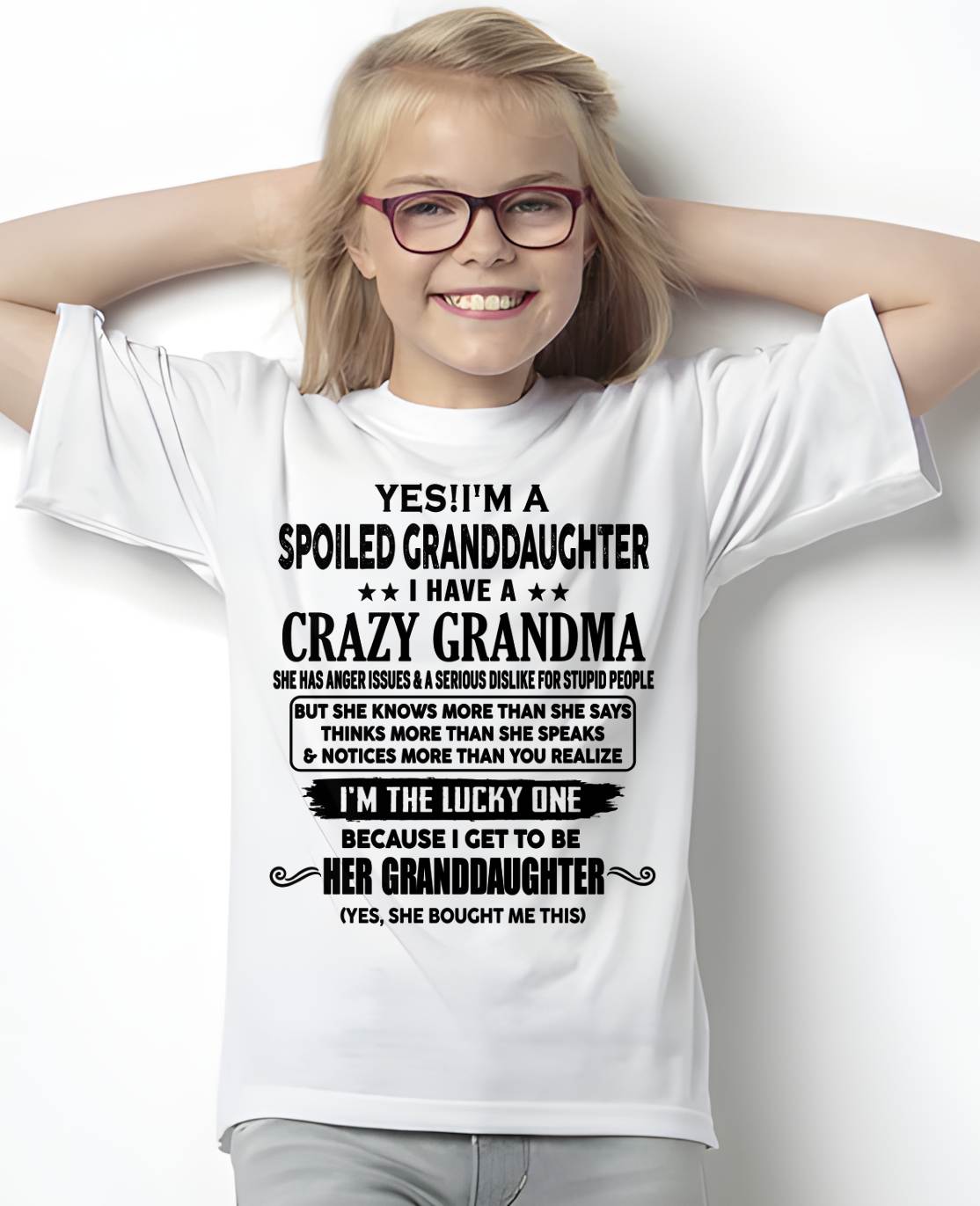 LUCKY GRANDDAUGHTER! - FROM GRANDMA - HNDS00 (SKU12-119-00)