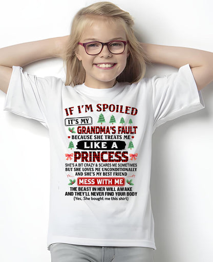 CHRISTMAX T-SHRIT FOR GRANDDAUGHTER - GIFT FROM GRANDMA - MTNN00