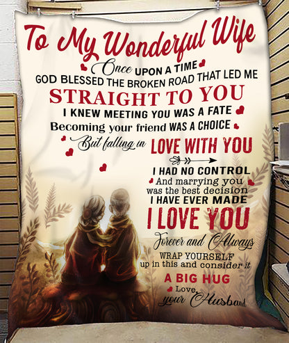 To My Lovely Wife – A Blanket Full of Love From Your Husband (SKU26B-0194)