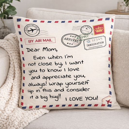 To My Dear Mom Pillow – A Cozy Love Gift From Son/Daughter