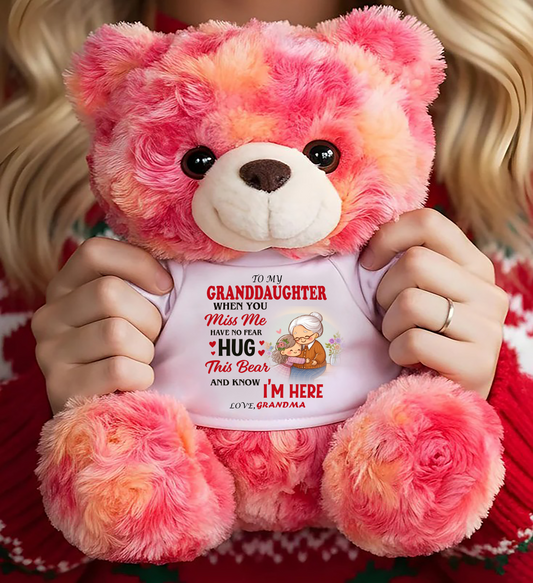 TO MY GRANDDAUGHTER - TEDDY BEAR, A BIG HUG FROM GRANDMA - MTNN00