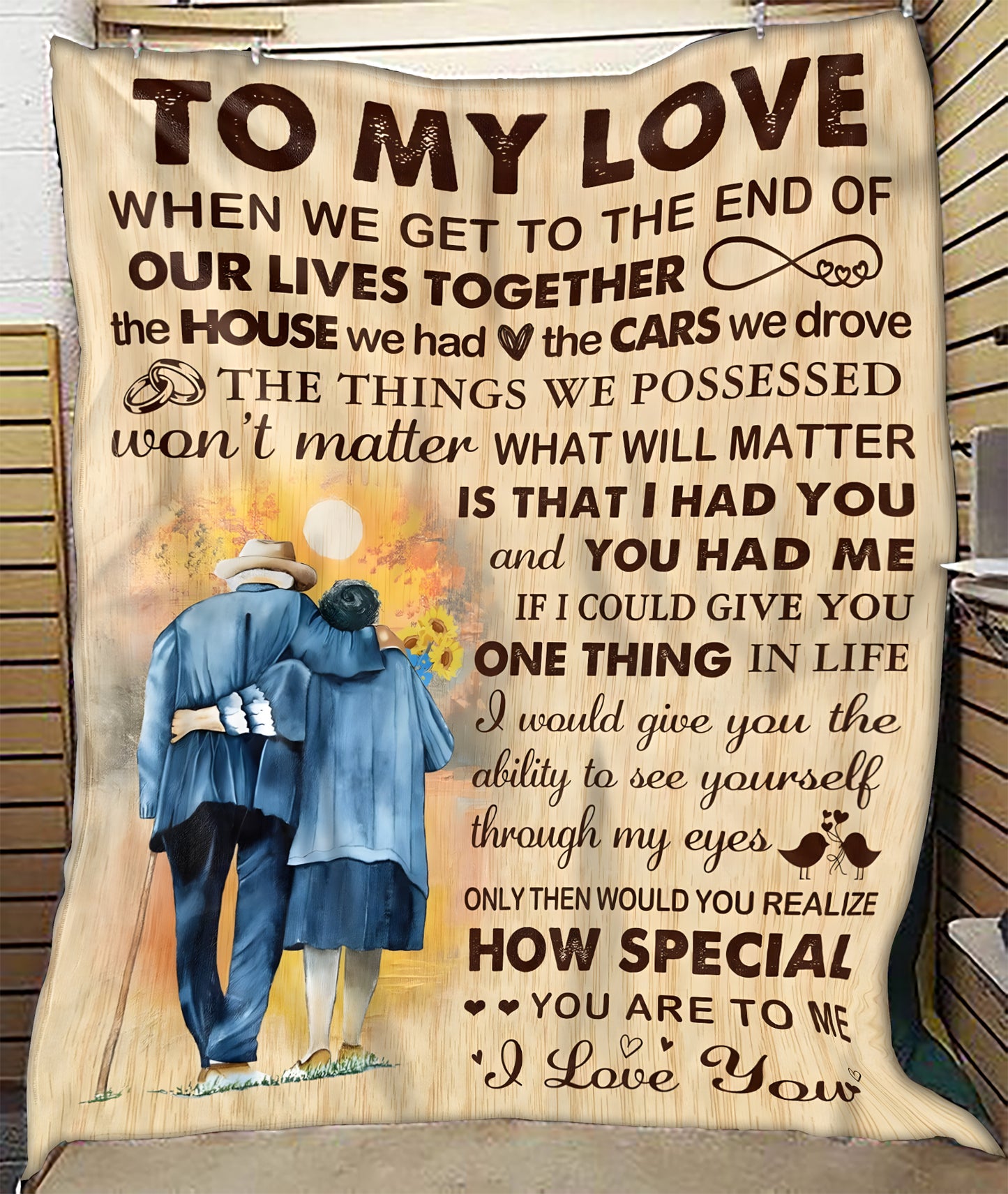 To My Wife Gift Blanket – A Love Note From Your Husband