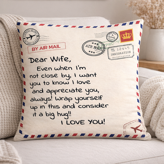 To My Wife Pillow – A Love Letter From Husband