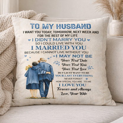 To My Husband Pillow – A Little Love From Wife (SKU2602-03)