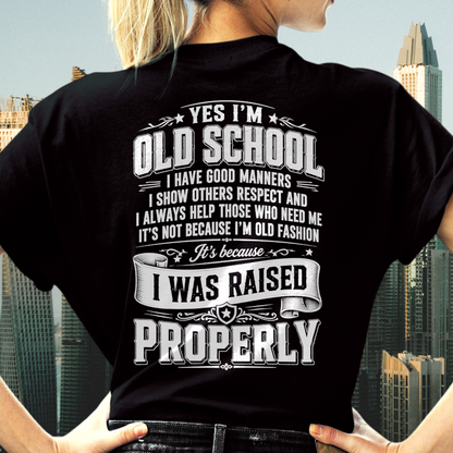 OLD SCHOOL WITH GOOD MANNERS – T-SHIRT FOR WOMEN - MTNN00 (SKU2605-453-00)
