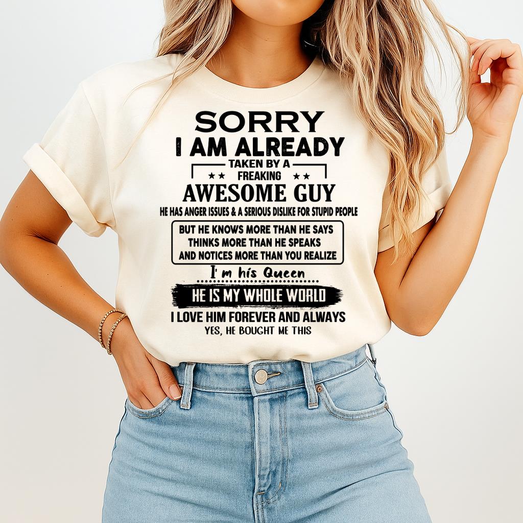 Awesome Guy - Perfect gift for your girlfriend or wife from husband - HNDS00 (SKUT08-11-00)