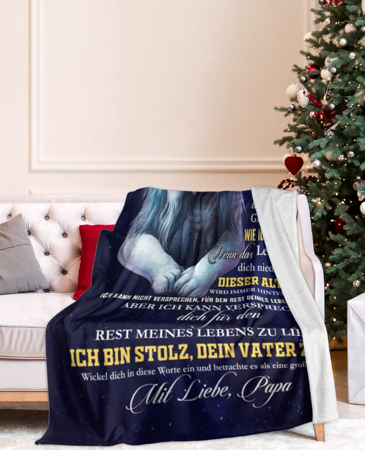 Besonderes Geschenk für deinen Tochter – Decke von Papa