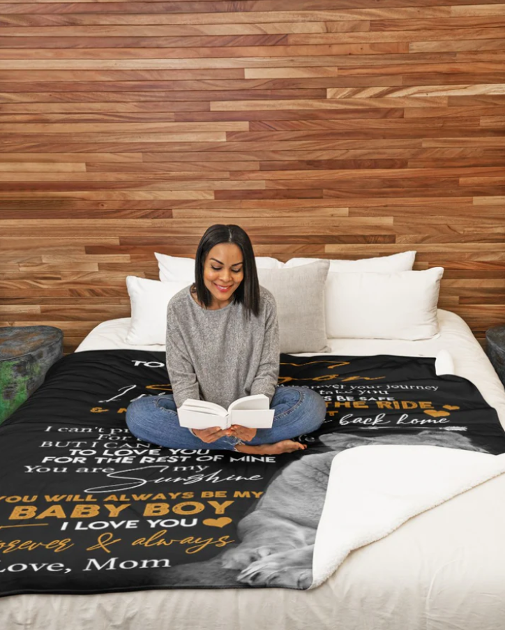 Special gift for Son - from mom Blanket (SKUB06-105)