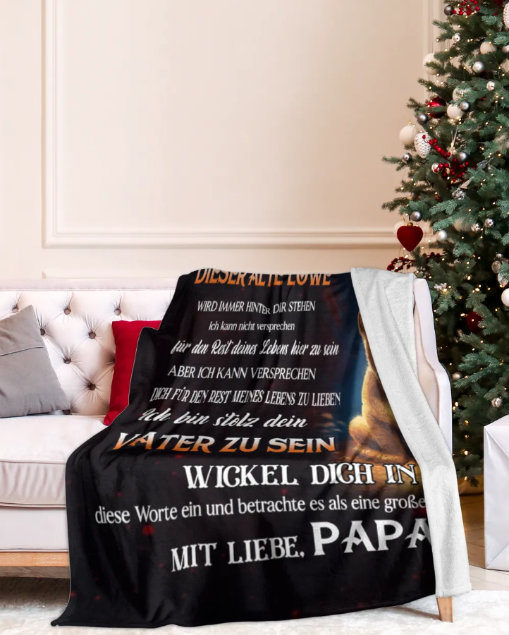 Besonderes Geschenk für deine Tochter – Decke von Papa