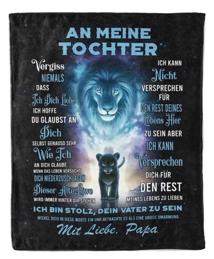 Besonderes Geschenk für deinen Tochter – Decke von Papa