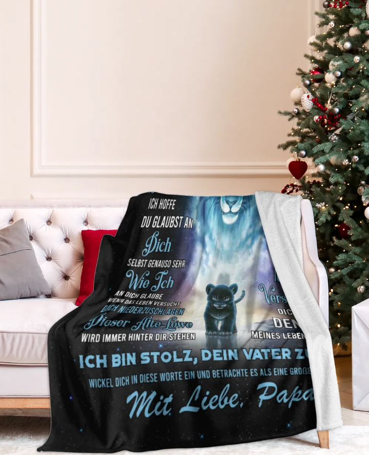 Besonderes Geschenk für deinen Tochter – Decke von Papa