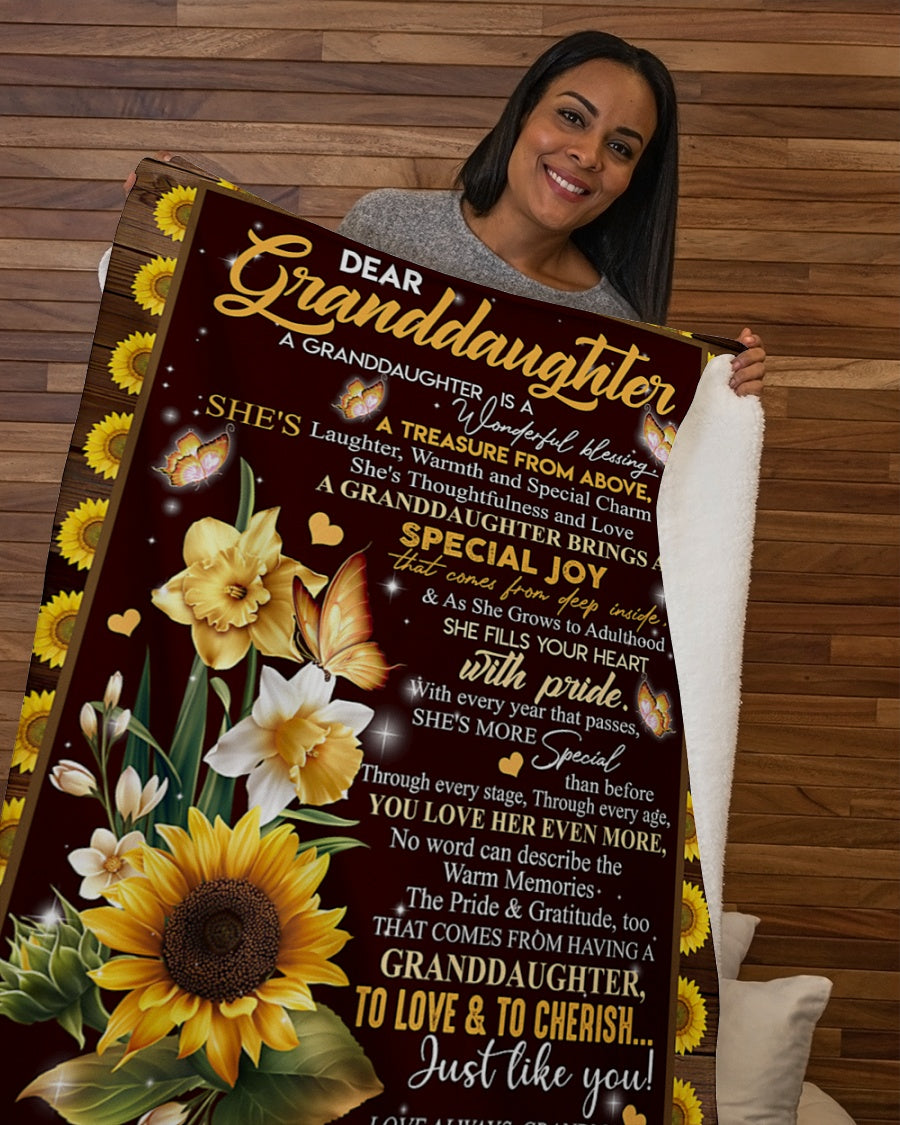 Special Gift For Your Granddaughter Blanket - From Grandma