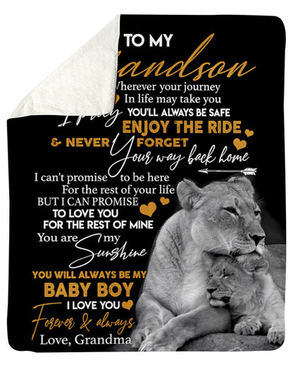 Special Gift For Your Grandson Blanket - From Grandma (SKUB07-185)