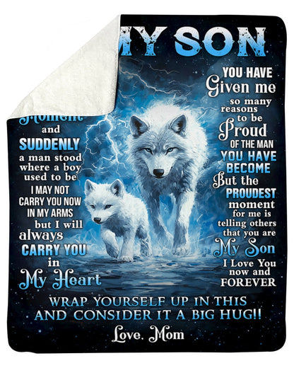 Special Gift For Your Son Blanket - From Mom (SKUB11-131)