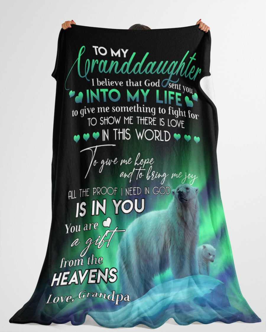 Special Gift For Your Granddaughter Blanket - From Grandpa