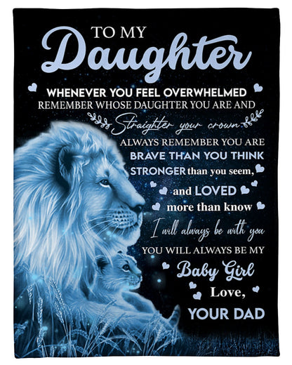 Special blanket for Daughter - From Dad blanket