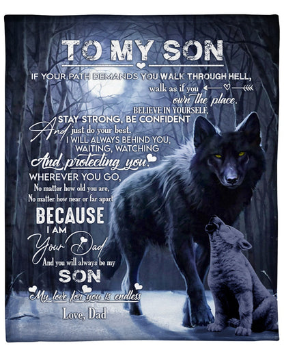 Special blanket for Son - From Dad blanket (SKUB06-96)