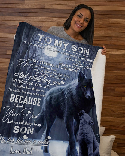 Special blanket for Son - From Dad blanket (SKUB06-96)