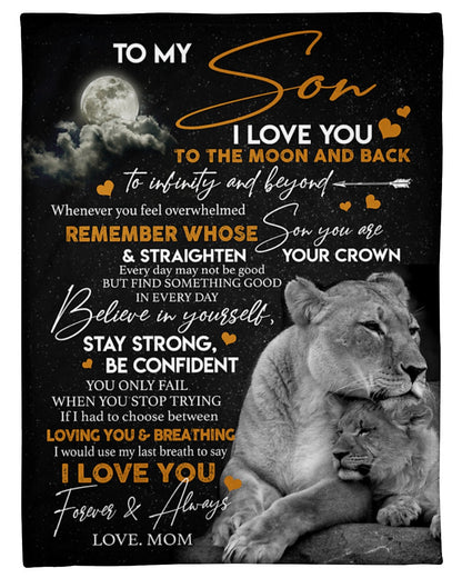 Special blanket for Son - From Mom blanket