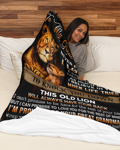Special Gift For Your Great Grandson Blanket - From Great Grandma