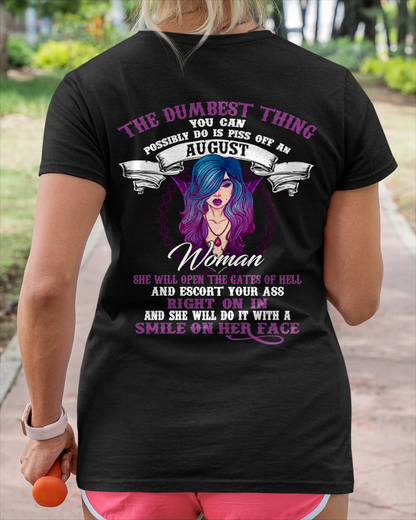 AUGUST – WILD & DANGEROUS GIRL – T-SHIRT FOR WOMEN  - MTNN08 (SKU2605-248-08)