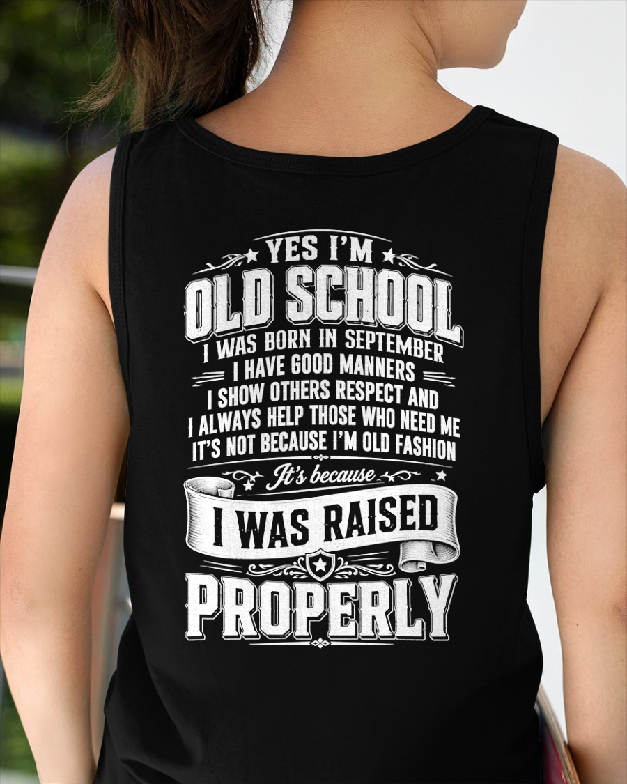 SEPTEMBER - OLD SCHOOL WITH GOOD MANNERS – T-SHIRT FOR WOMEN - MTNN09 (SKU2605-453-09)