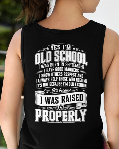 SEPTEMBER - OLD SCHOOL WITH GOOD MANNERS – T-SHIRT FOR WOMEN - MTNN09 (SKU2605-453-09)