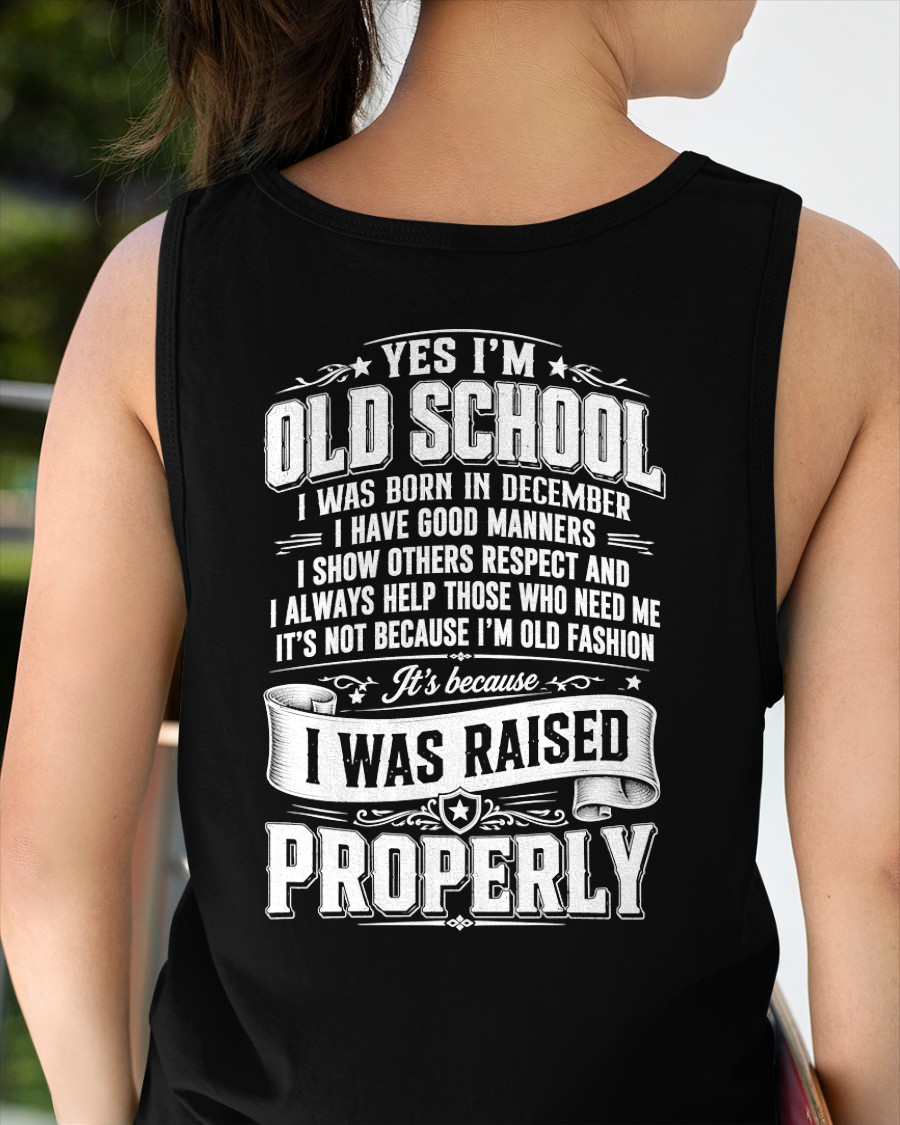 DECEMBER - OLD SCHOOL WITH GOOD MANNERS – T-SHIRT FOR WOMEN - MTNN12 (SKU2605-453-12)