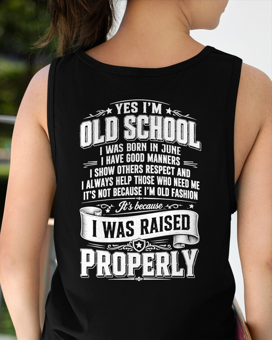JUNE - OLD SCHOOL WITH GOOD MANNERS – T-SHIRT FOR WOMEN - MTNN06 (SKU2605-453-06)
