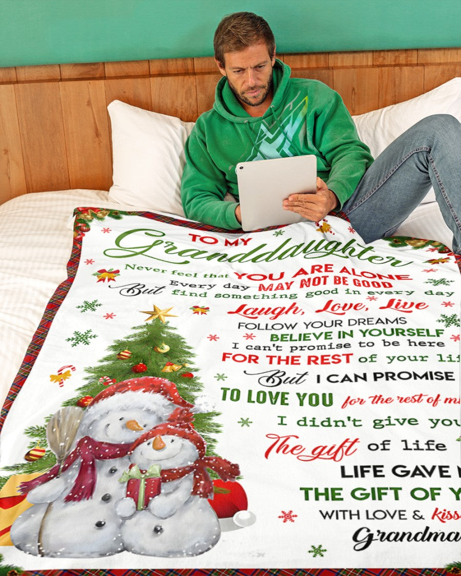 BLANKET FOR GRANDDAUGHTER – COMFORT & WARMTH GIFT Sherpa Fleece Blanket NTTD00 (SKUB-CHRISTMAS2)