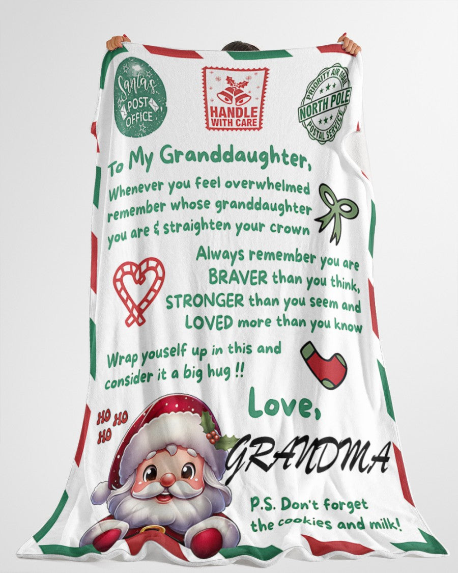 BLANKET FOR GRANDDAUGHTER – COMFORT & WARMTH GIFT Sherpa Fleece Blanket NTTD00 (SKUB-CHRISTMAS3)