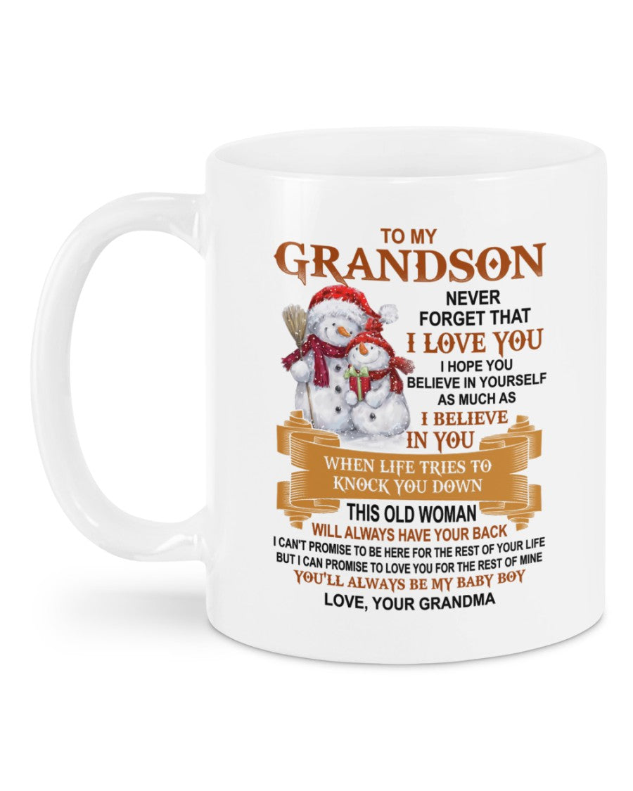 TO GRANDSON MUG 01 - GIFT FROM GRANDMA - hnds00