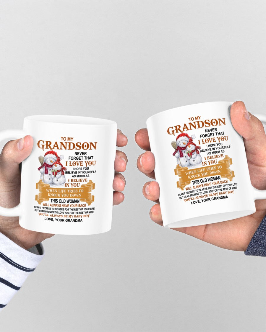 TO GRANDSON MUG 01 - GIFT FROM GRANDMA - HNDS00