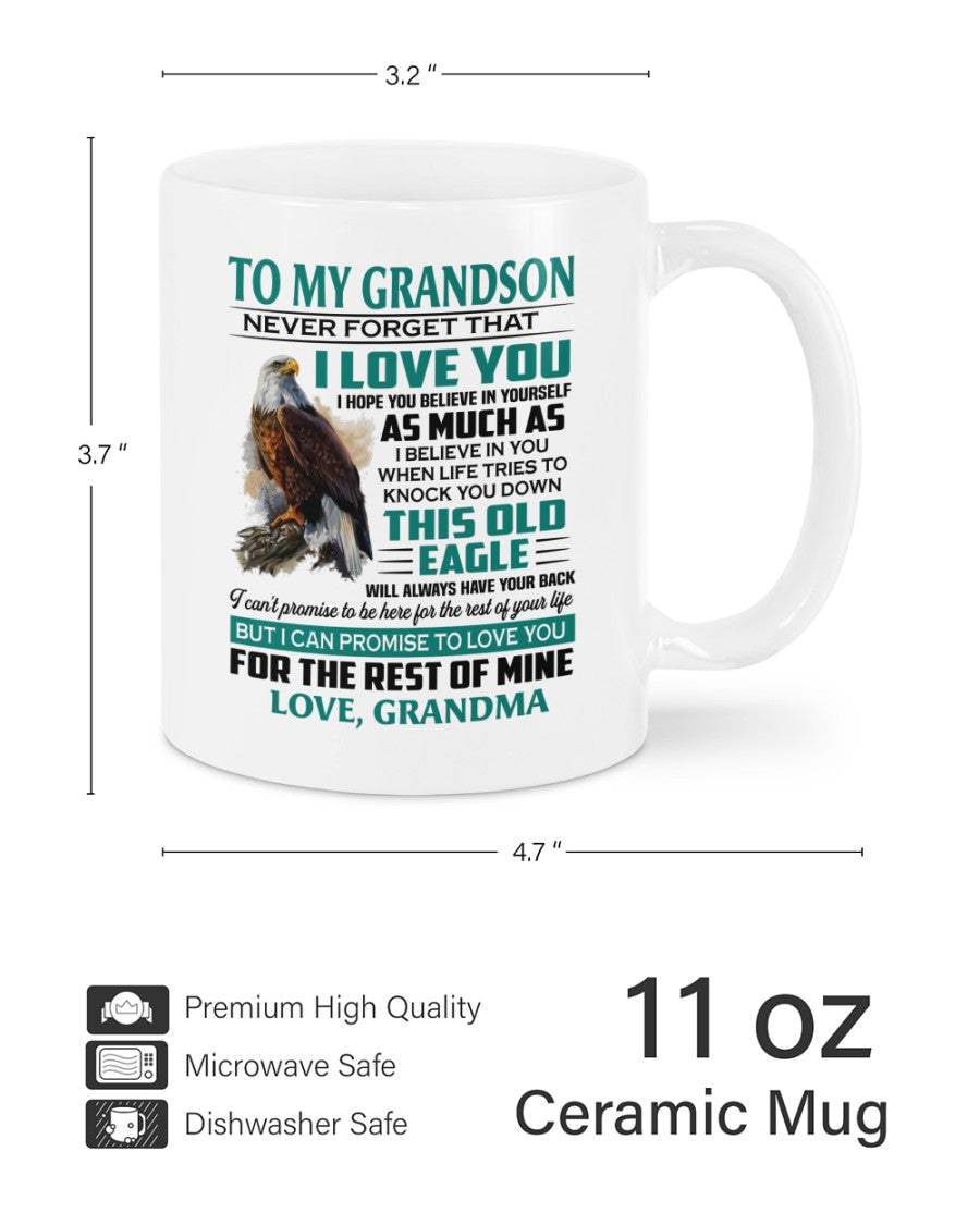 TO GRANDSON MUG 02 - GIFT FROM GRANDMA - HNDS00