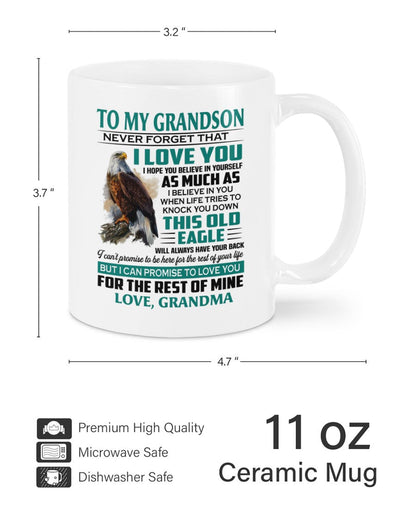 TO GRANDSON MUG 02 - GIFT FROM GRANDMA - HNDS00