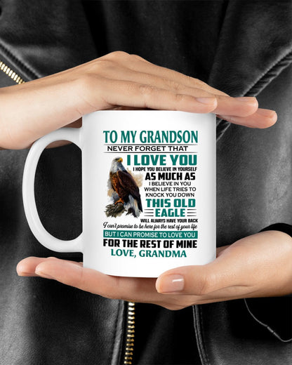 TO GRANDSON MUG 02 - GIFT FROM GRANDMA - hnds00