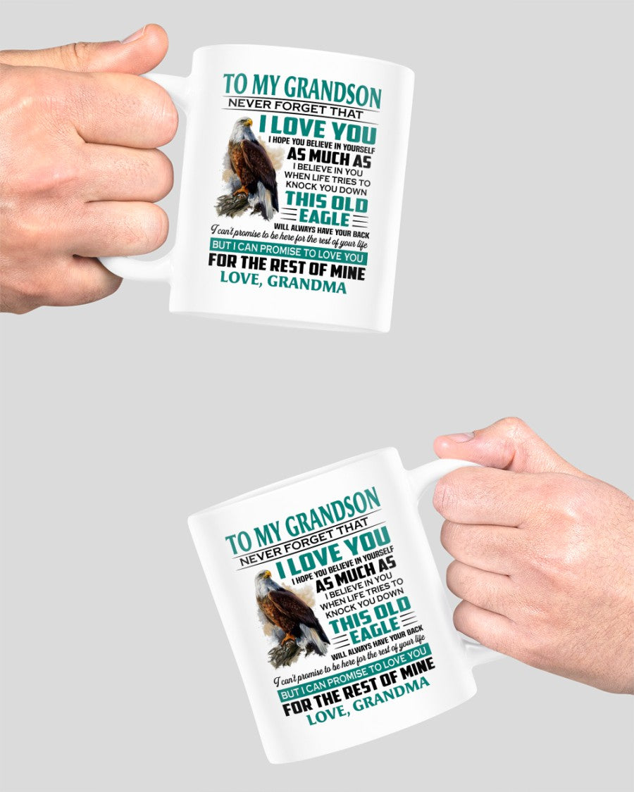 TO GRANDSON MUG 02 - GIFT FROM GRANDMA - hnds00