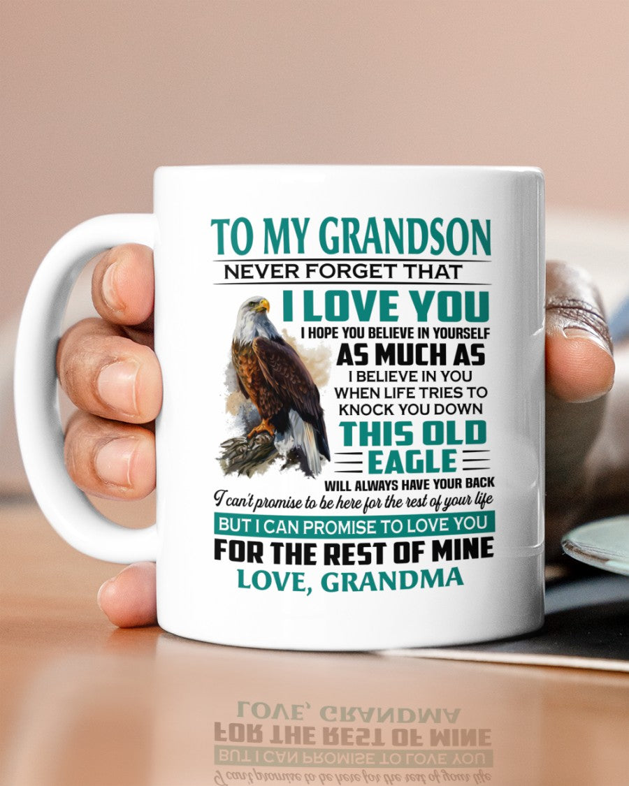 TO GRANDSON MUG 02 - GIFT FROM GRANDMA - hnds00